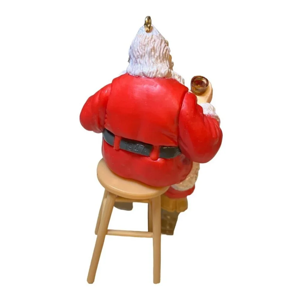 Santa Coca-Cola Ornament Christmas Collectible Vintage 1990